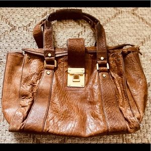 TORY BURCH | BROWN LEATHER HANDBAG